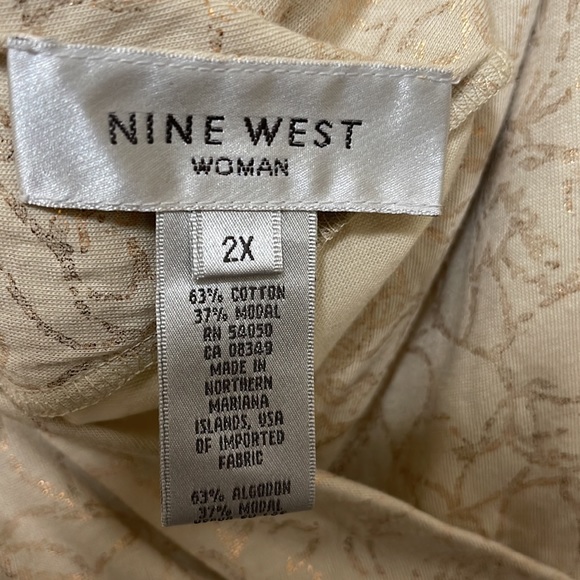 Nine West woman’s plus size top 2X - Picture 4 of 7